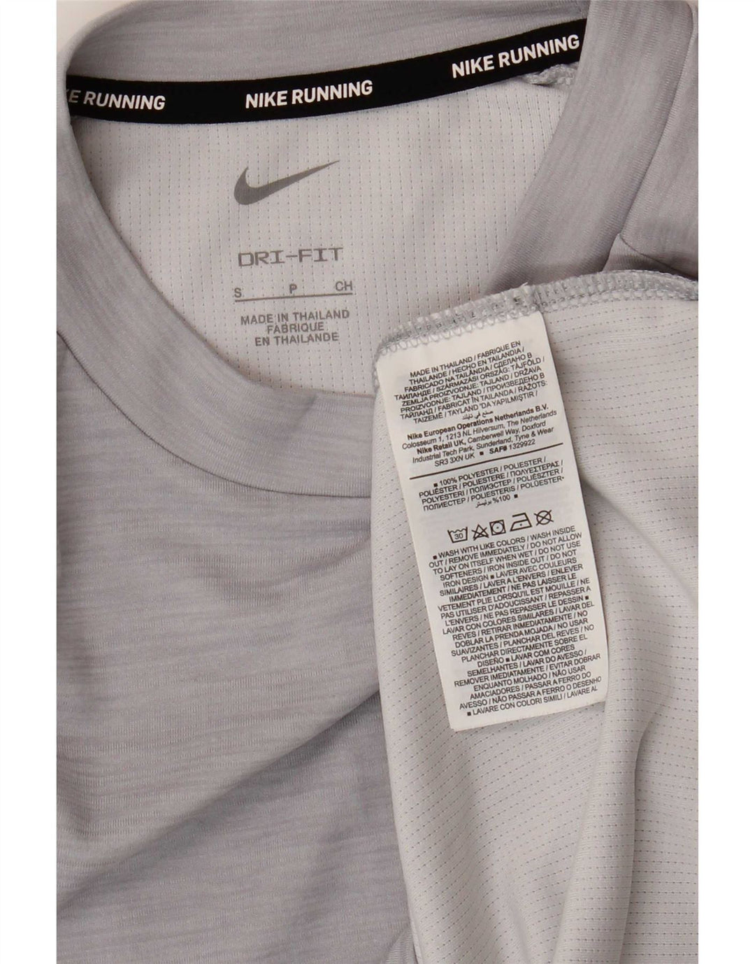 Nike Femme Sweatshirt Jumper UK 10 Petit Gris Moucheté Polyester