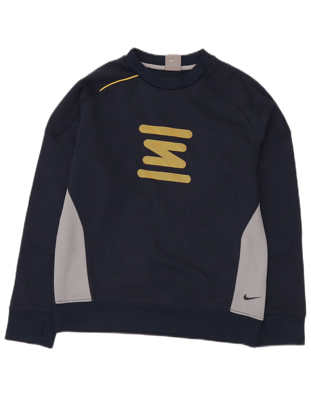 NIKE Sweat-shirt pour garçon 10-11 ans Bleu marine moyen colour block