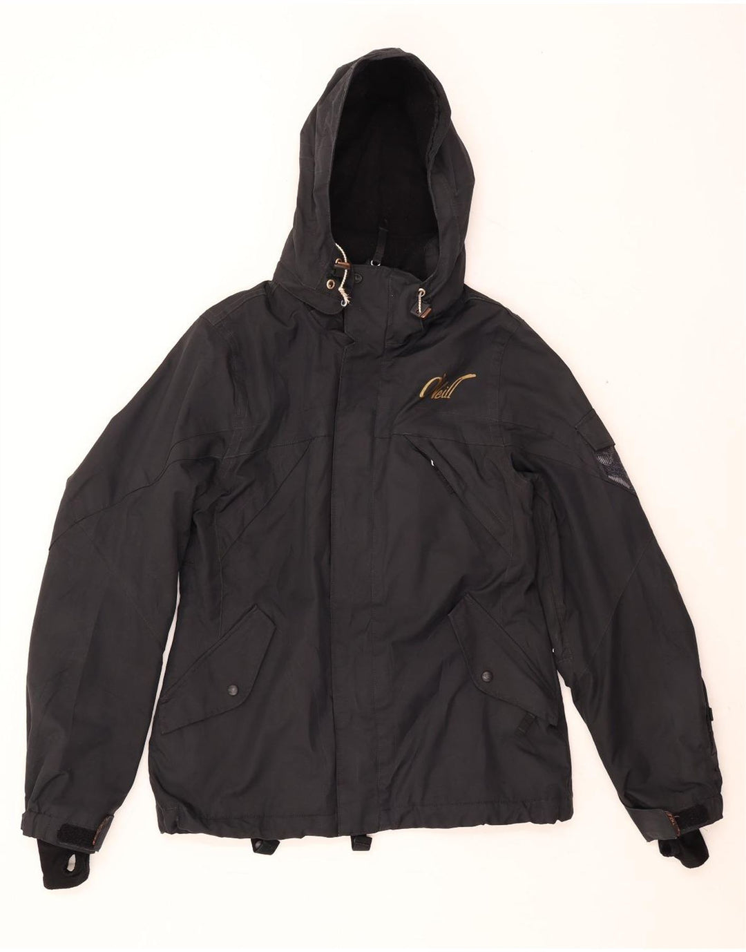 O'Neill Veste coupe-vent à capuche pour homme UK 40 Large Noir Polyester