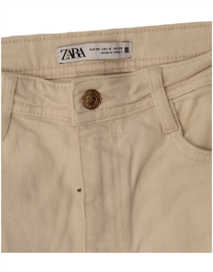 Zara Femme Jean Slim EU 38 Small W28 L33 Blanc Cassé