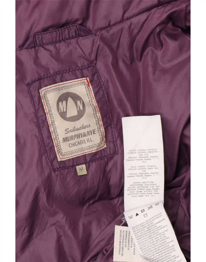 MURPHY & NYE Gilet rembourré pour femme UK 14 Nylon violet moyen