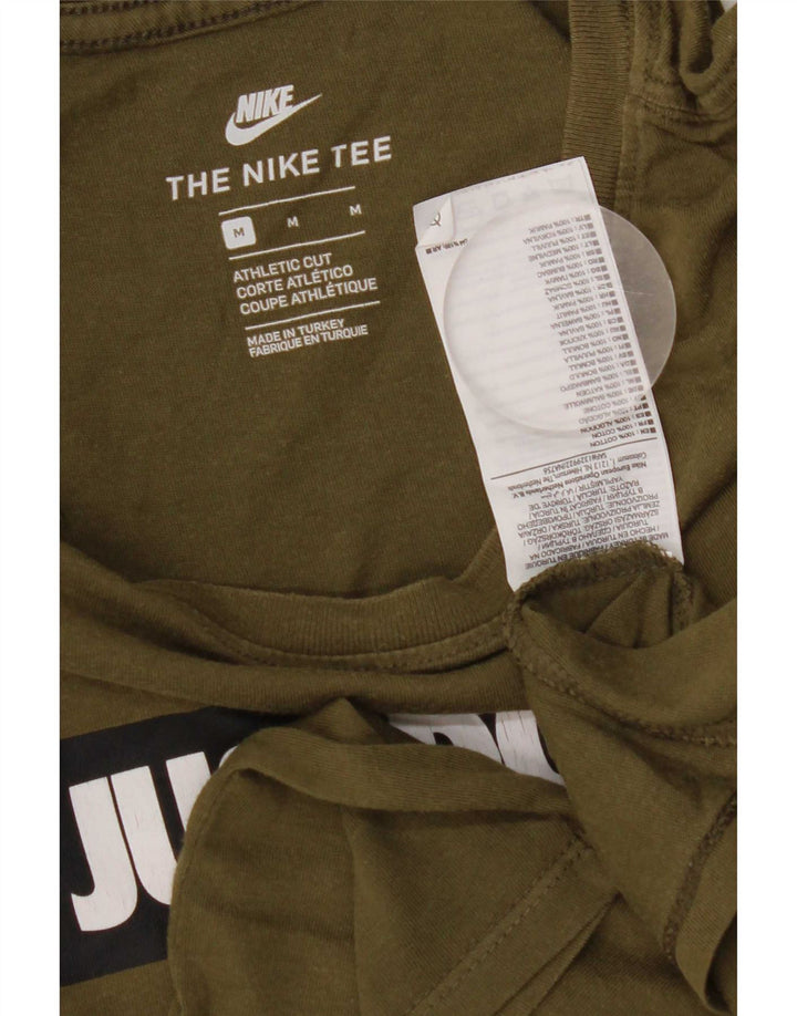 Nike T-shirt graphique pour homme en coton kaki moyen