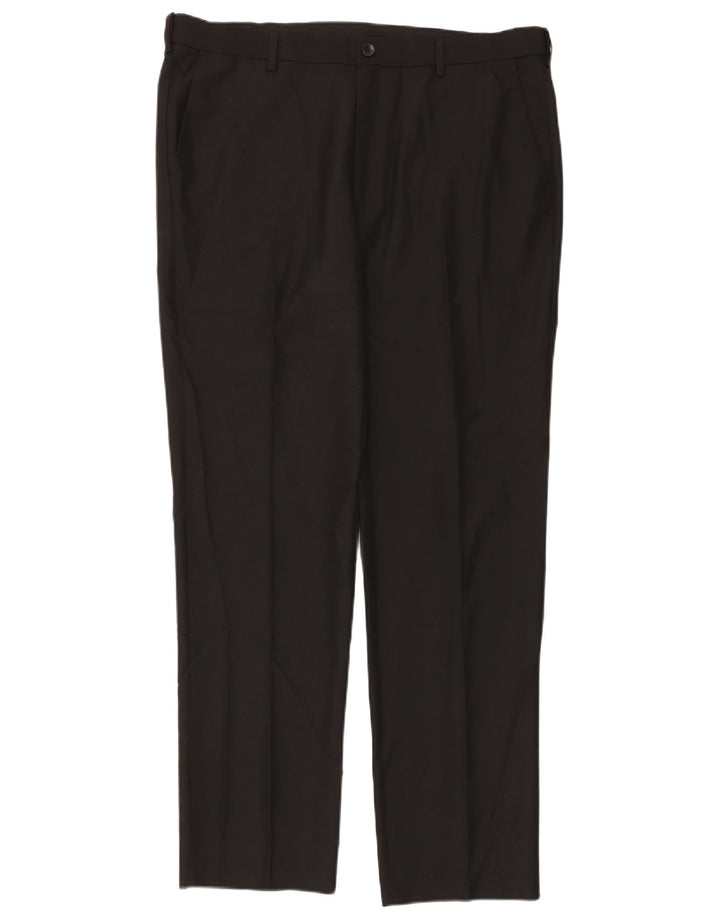 Marks & Spencer Pantalon de costume coupe classique pour homme W40 L33 Noir Polyester