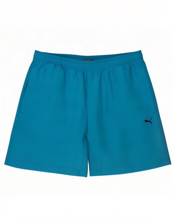 Puma Short Graphic Sport Homme Bleu Moyen