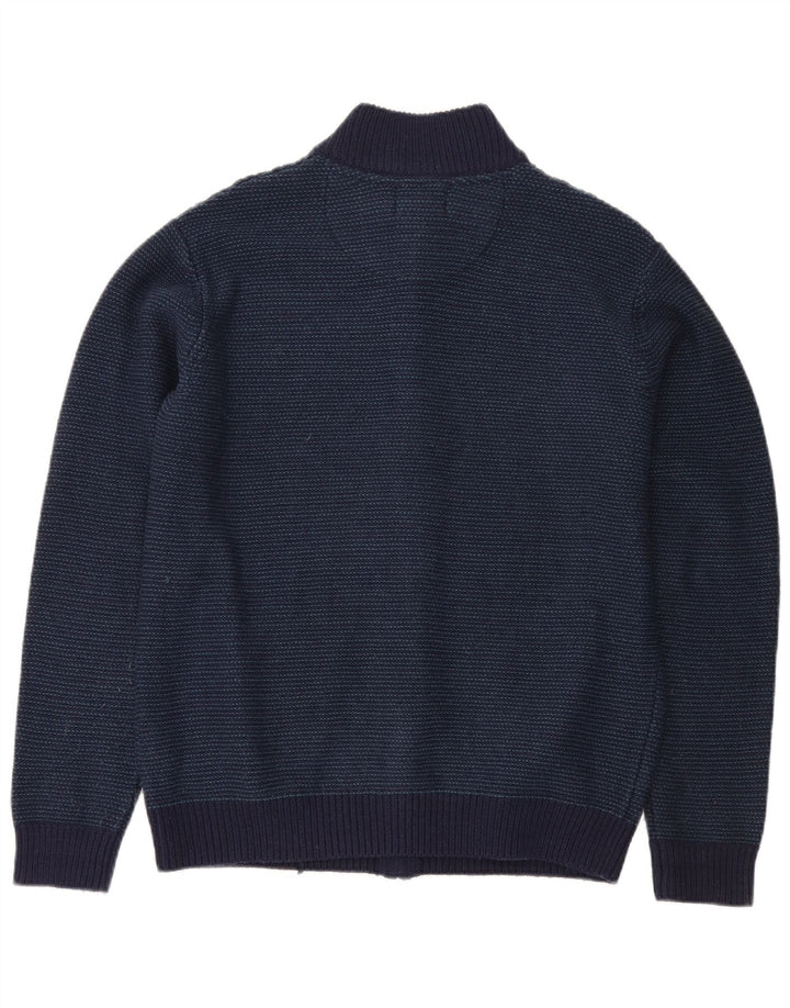 Marks & Spencer Pull Cardigan Coupe Régulière Homme Bleu Marine Moyen Acrylique
