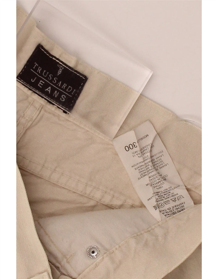 TRUSSARDI Mens Casual Shorts W32 Medium Beige Cotton Vintage Trussardi and Second-Hand Trussardi from Messina Hembry 