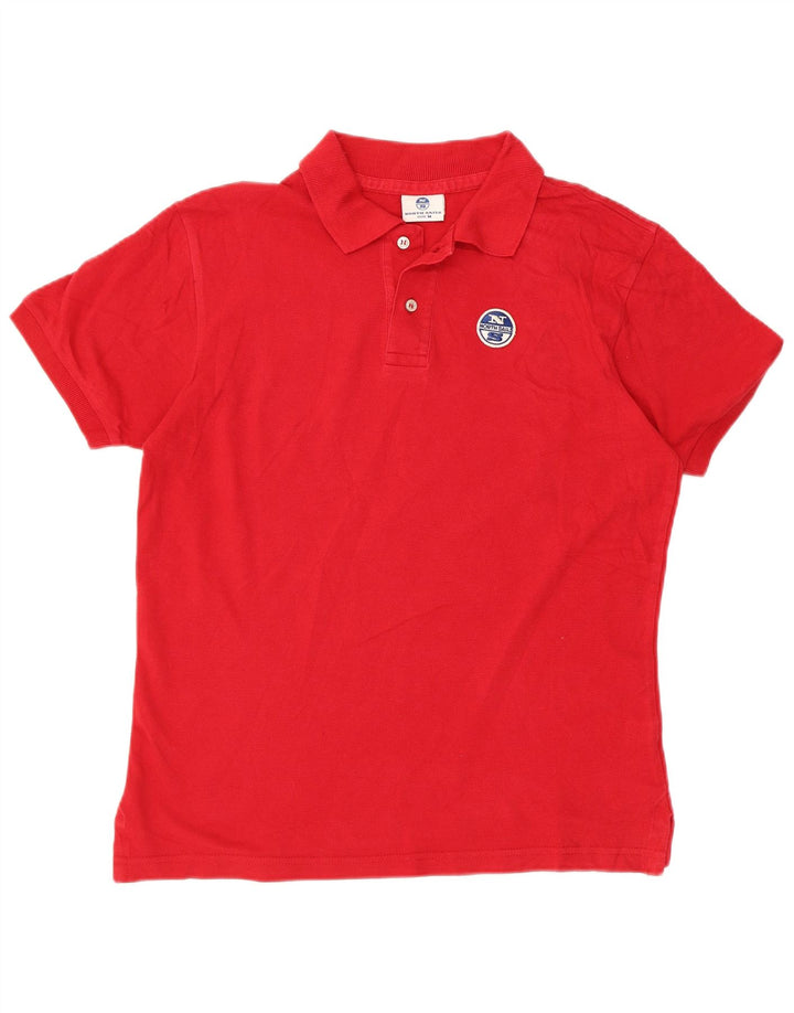 North Sails Polo Homme Rouge Moyen Coton
