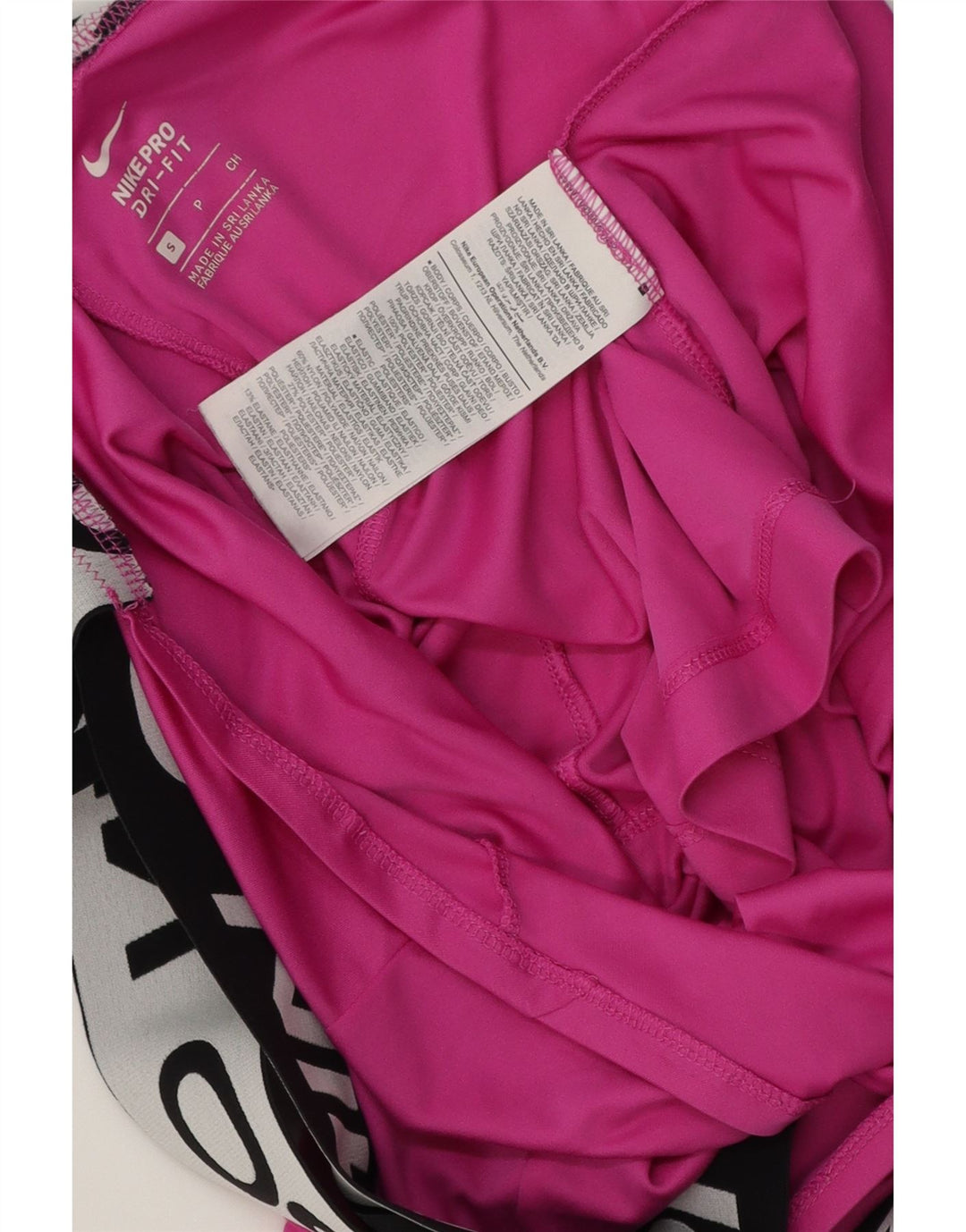 Nike Womens Dri Fit Graphic Débardeur UK 10 Petit Rose Colorblock Polyester