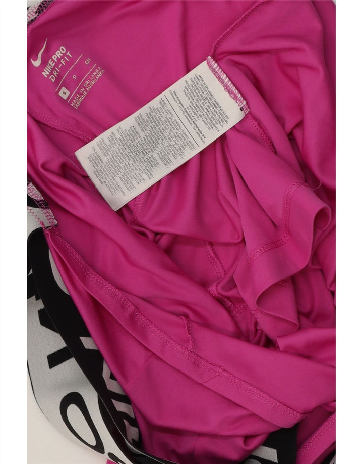 Nike Womens Dri Fit Graphic Débardeur UK 10 Petit Rose Colorblock Polyester