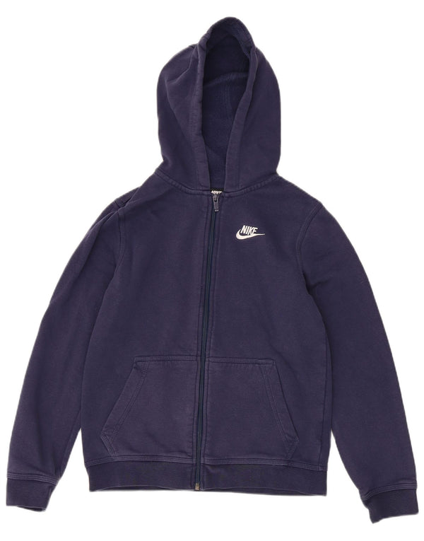 Nike Garçons Zip Sweat à capuche Pull 12-13 ans Grand Bleu Marine Coton Sports
