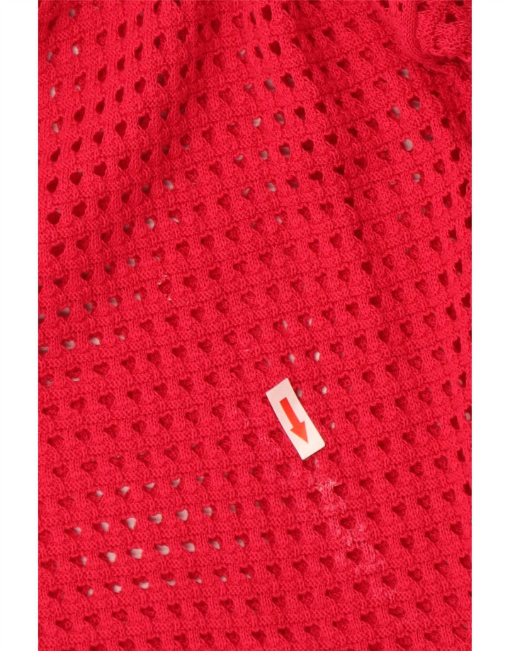 French Connection Cardigan surdimensionné pour femme UK 14 Rouge moyen