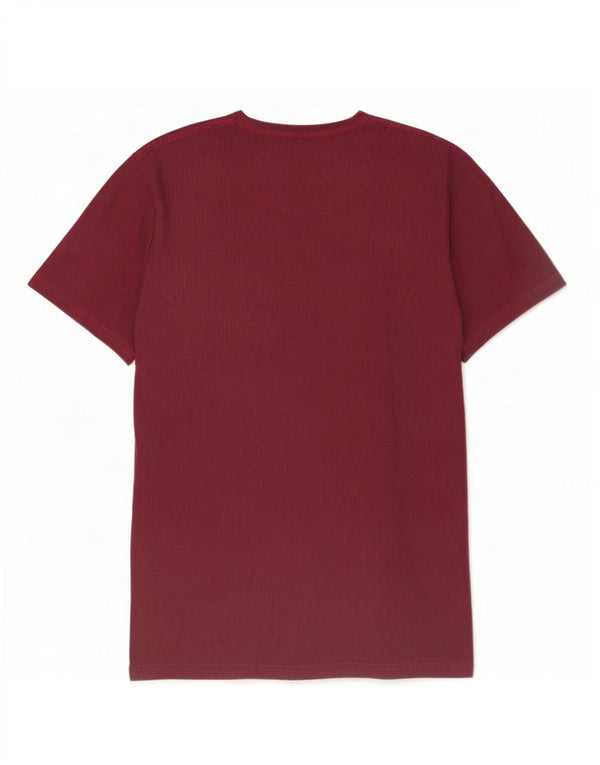 Hollister T-shirt graphique pour hommes, grand, en coton bordeaux