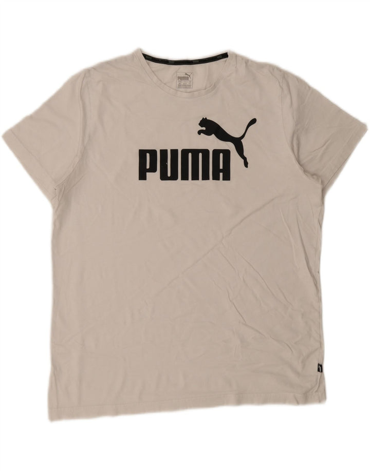 Puma T-shirt graphique pour homme 2XL Blanc