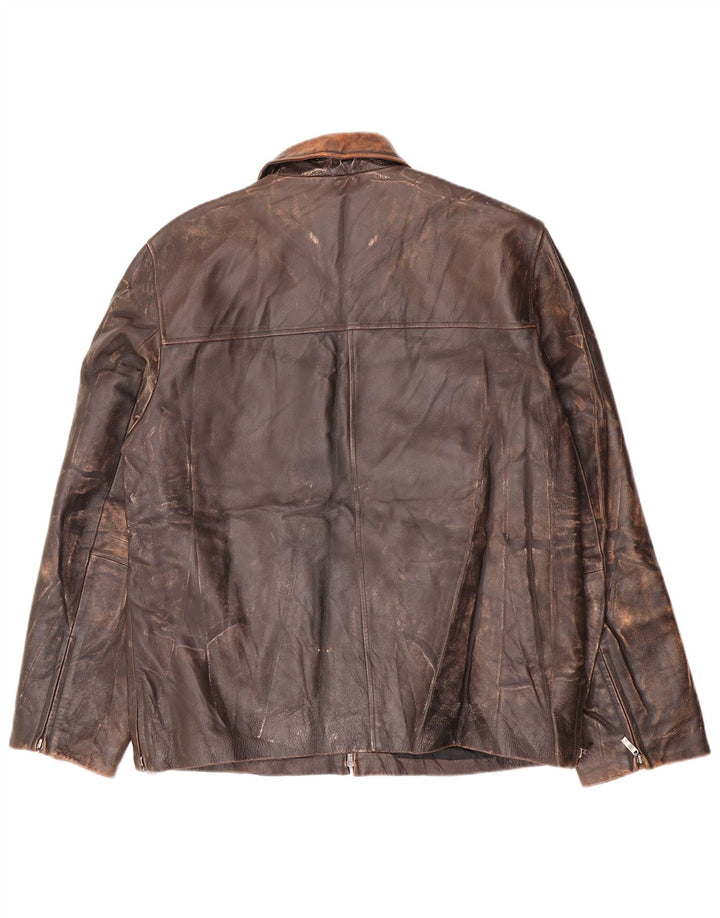 Conbipel Veste en Cuir Homme IT 52 XL Cuir Marron