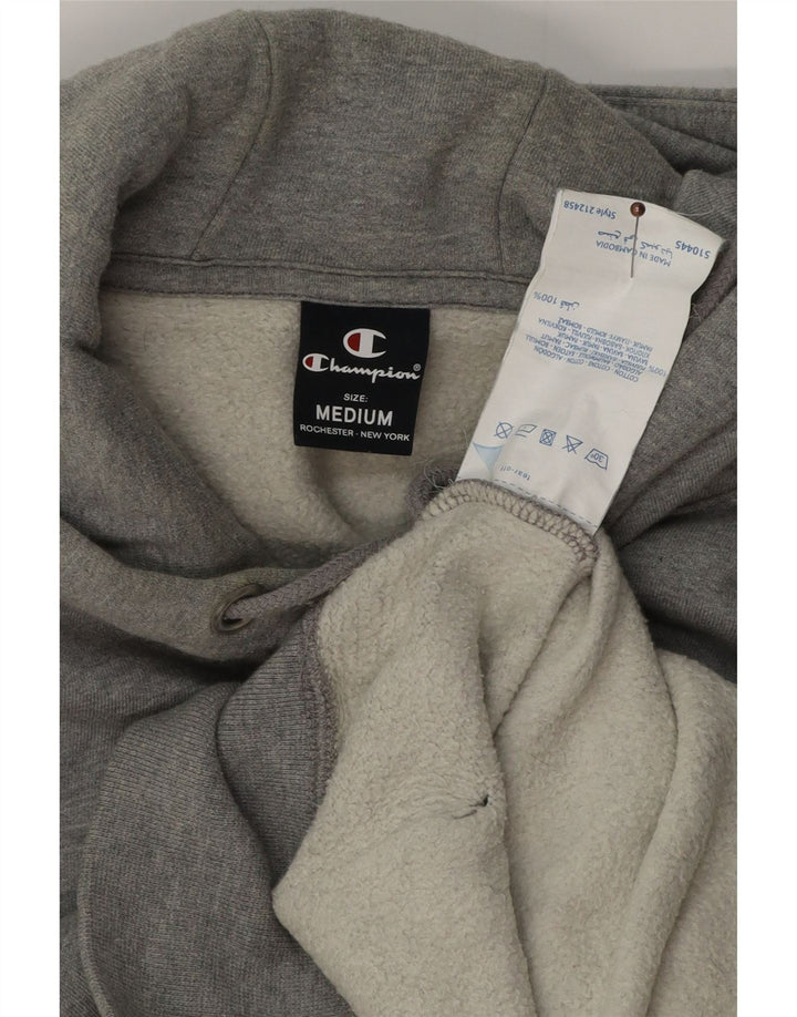 CHAMPION Pull à Capuche Graphique Homme Gris Moyen Coton