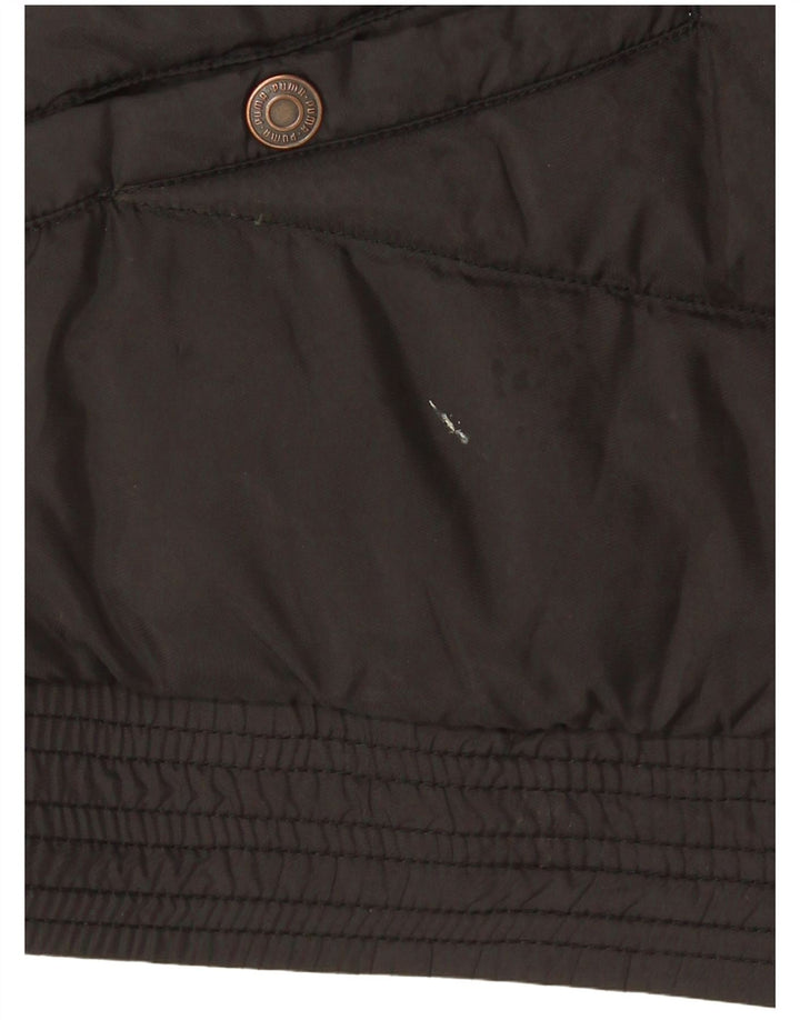 Puma Gilet rembourré pour femme UK 6 XS Noir Polyester