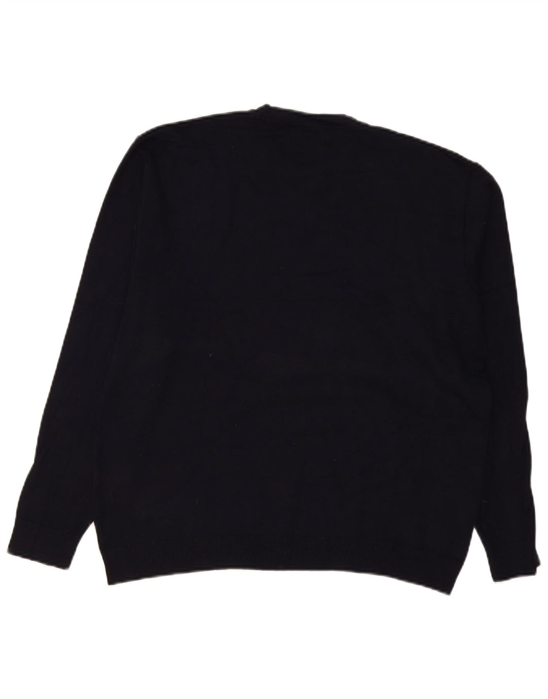 Zara Pull Col Rond Homme Bleu Marine Moyen Viscose