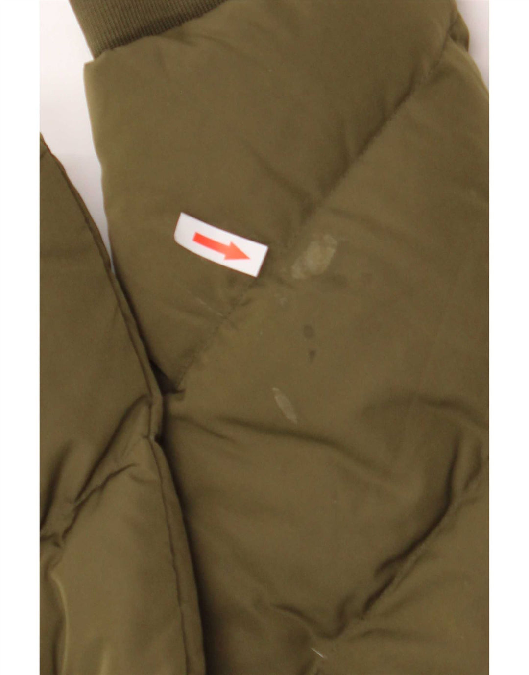 Guess Veste matelassée graphique pour femme UK 12 Kaki moyen Polyester