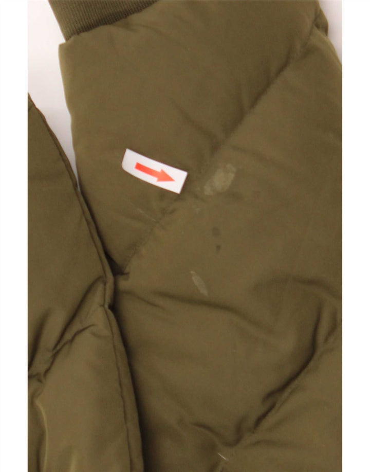 Guess Veste matelassée graphique pour femme UK 12 Kaki moyen Polyester