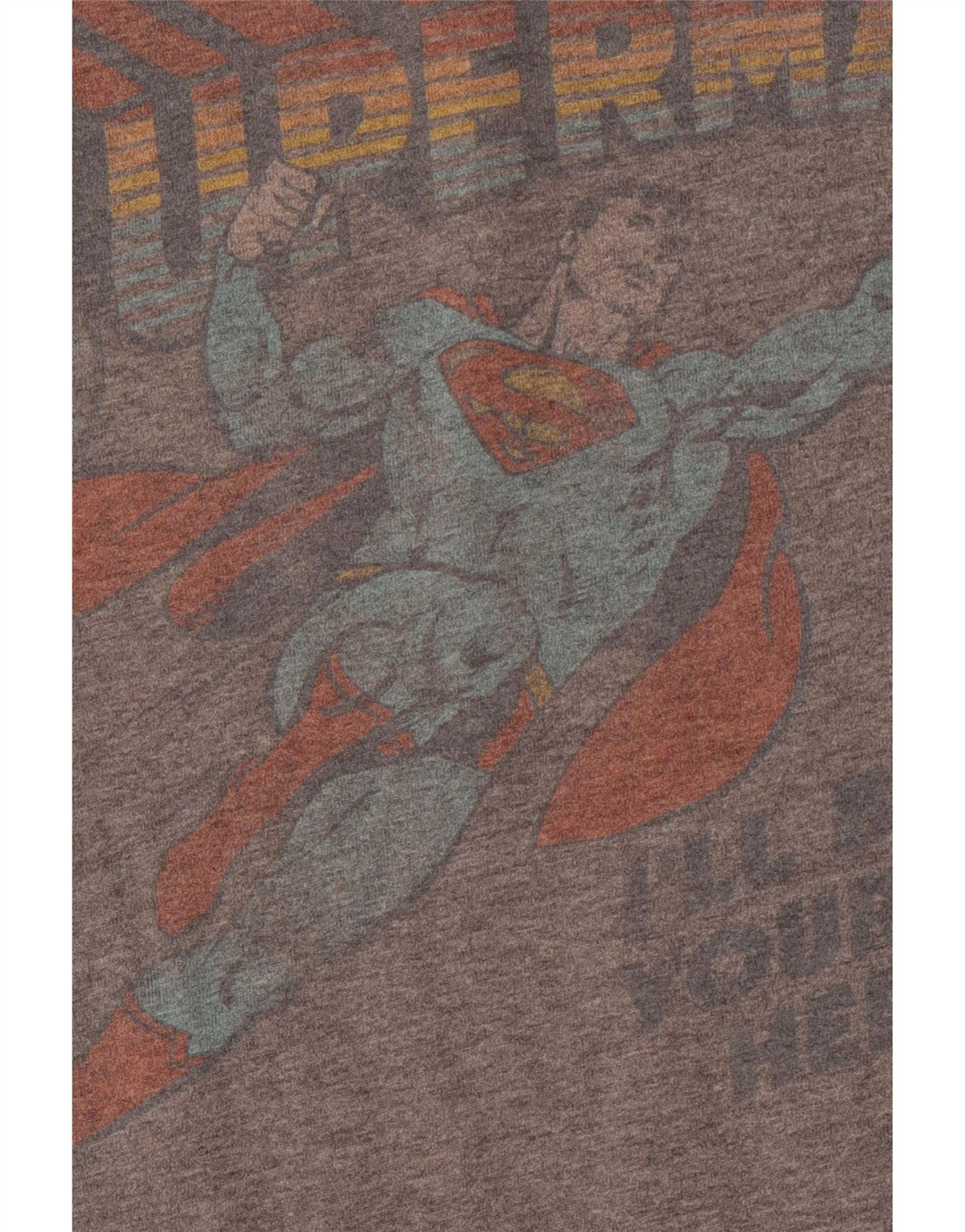 ABERCROMBIE & FITCH T-Shirt Muscle Graphic Homme Gris Moyen Coton