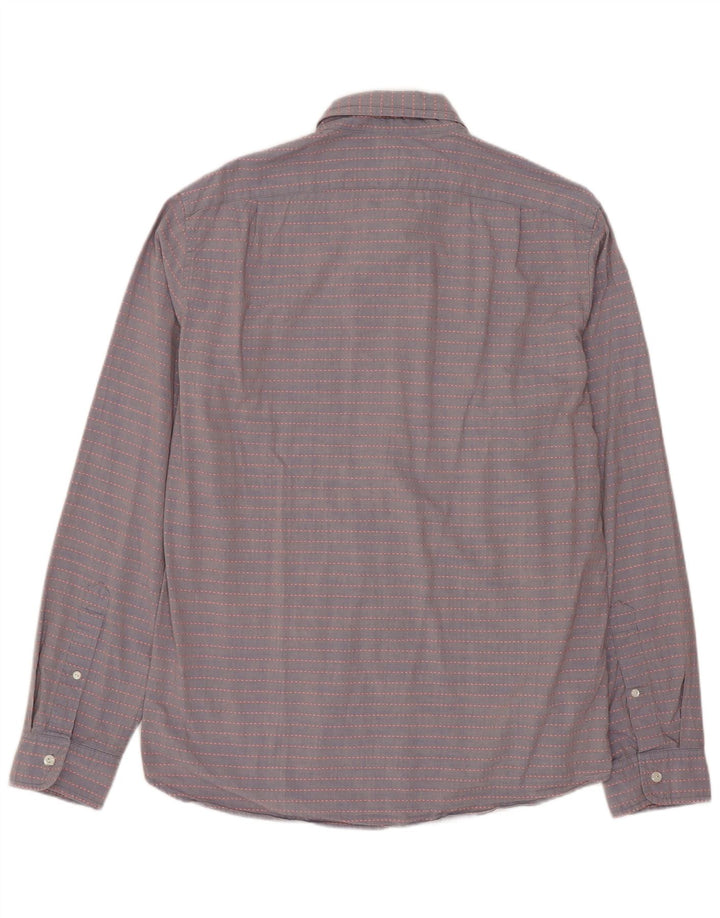 J. CREW Chemise Slim Fit Homme Gris Moyen Rayé Coton