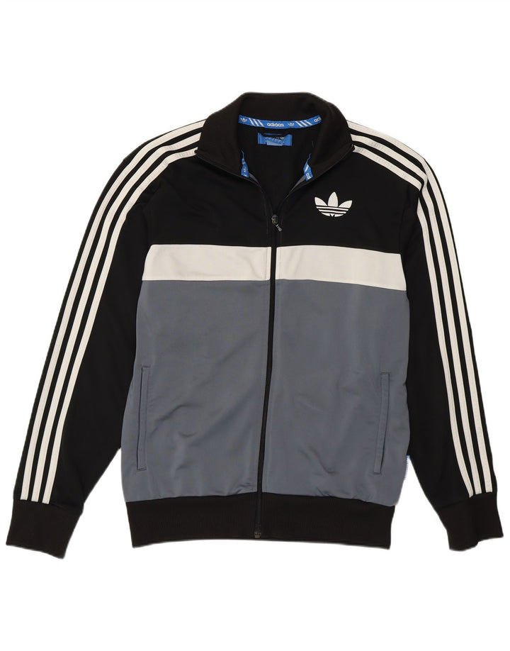 Adidas Veste de survêtement pour homme Petit Noir Colorblock Polyester