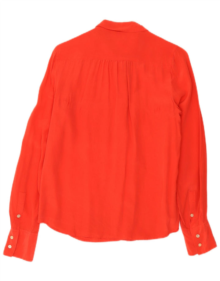 J. Crew Chemise Femme US 6 Soie Rouge Moyen