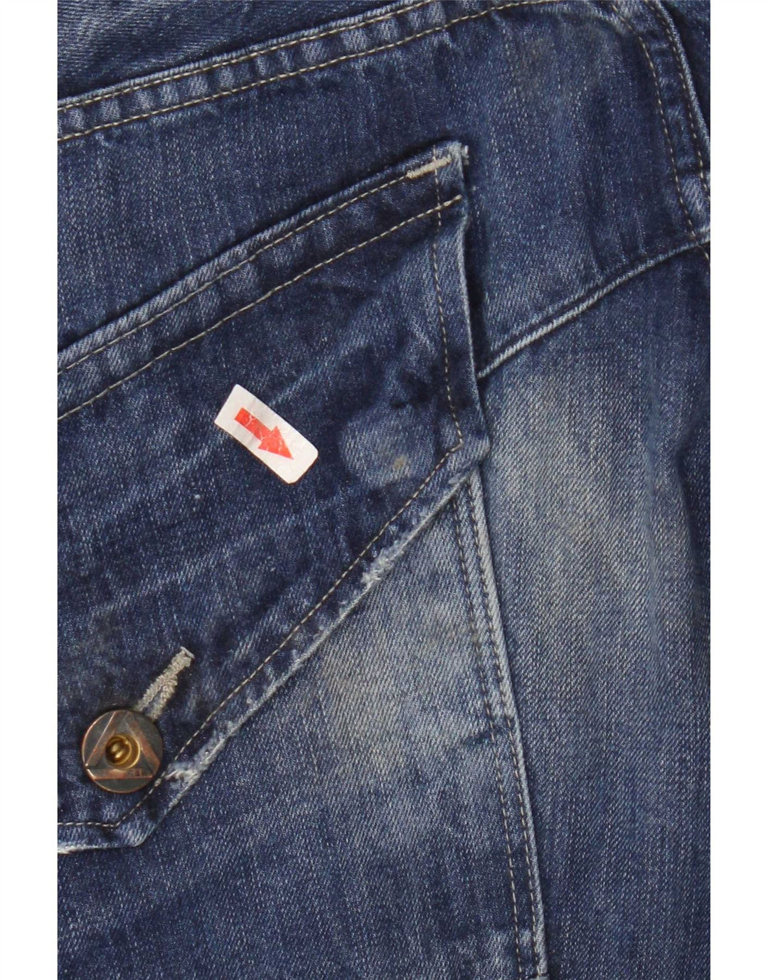 G-Star Jean droit homme W36 L32 bleu patchwork coton