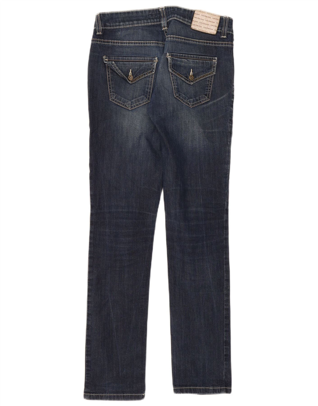 Calvin Klein Jean Slim Femme W29 L32 Bleu Coton