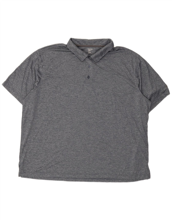 Reebok Polo Homme 3XL Gris Moucheté Polyester