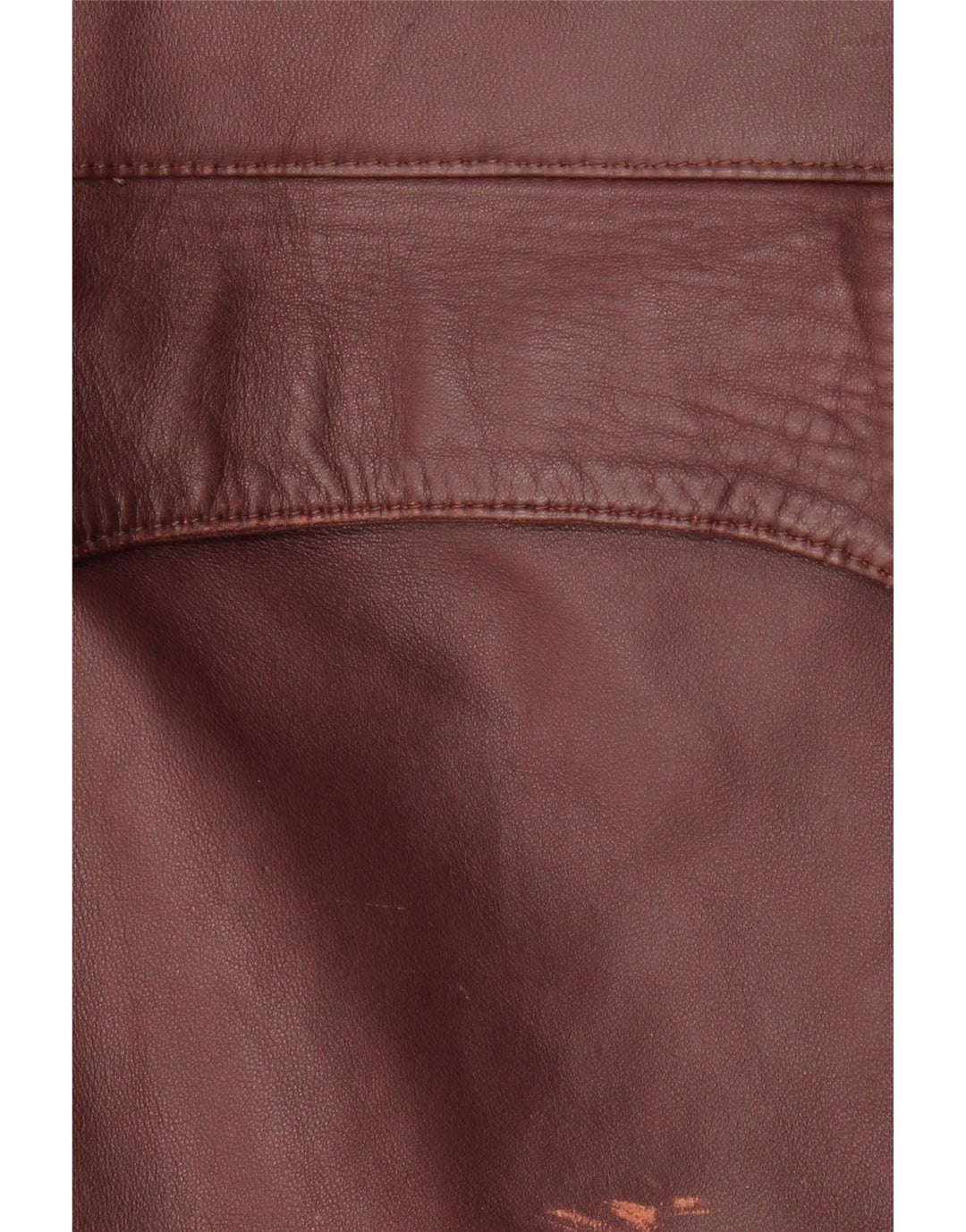 veste en cuir femme vintage IT 50 XL Cuir Bordeaux