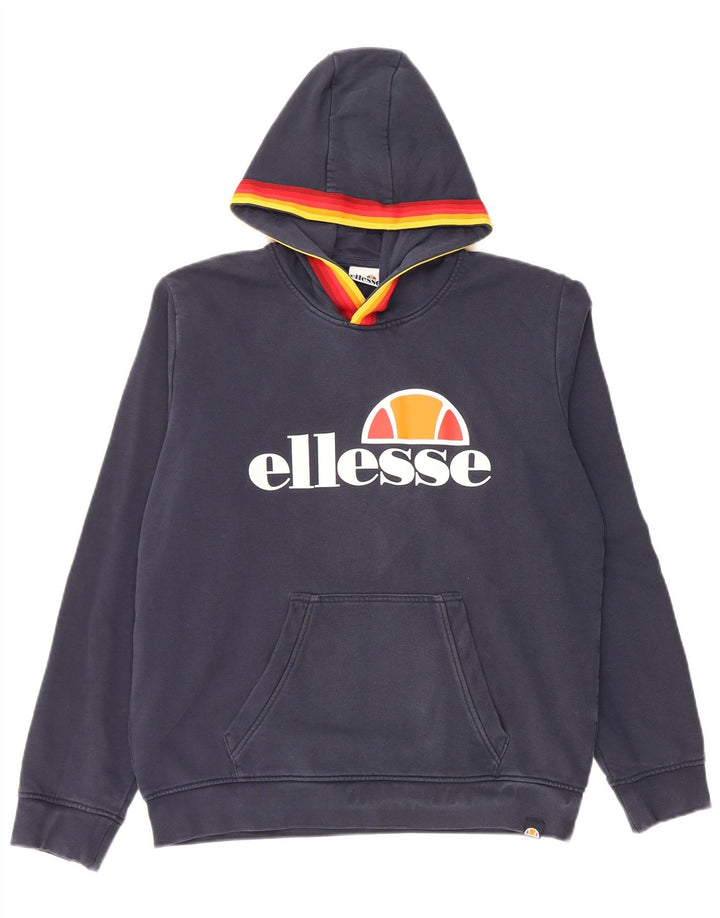 ELLESSE Pull à capuche graphique garçon 15-16 ans Bleu marine Coton