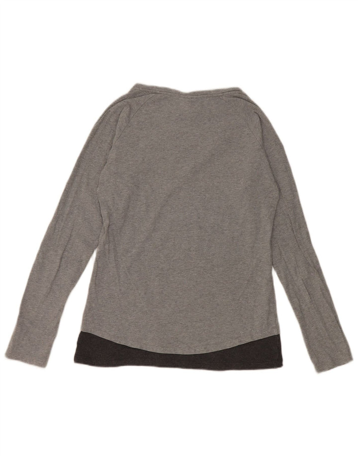 Champion Haut graphique Heritage Fit à manches longues pour femme Gris moyen UK 12