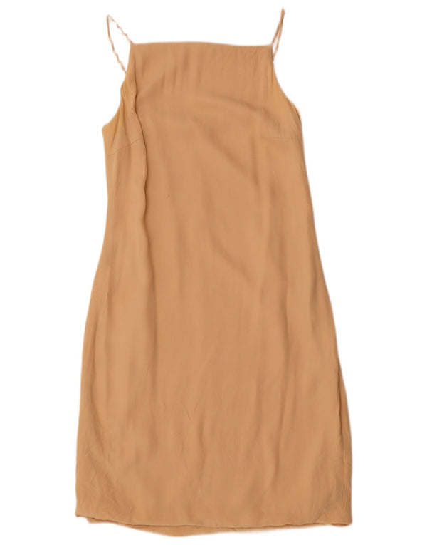 Marella Robe Slip Femme UK 12 Viscose Beige Moyen