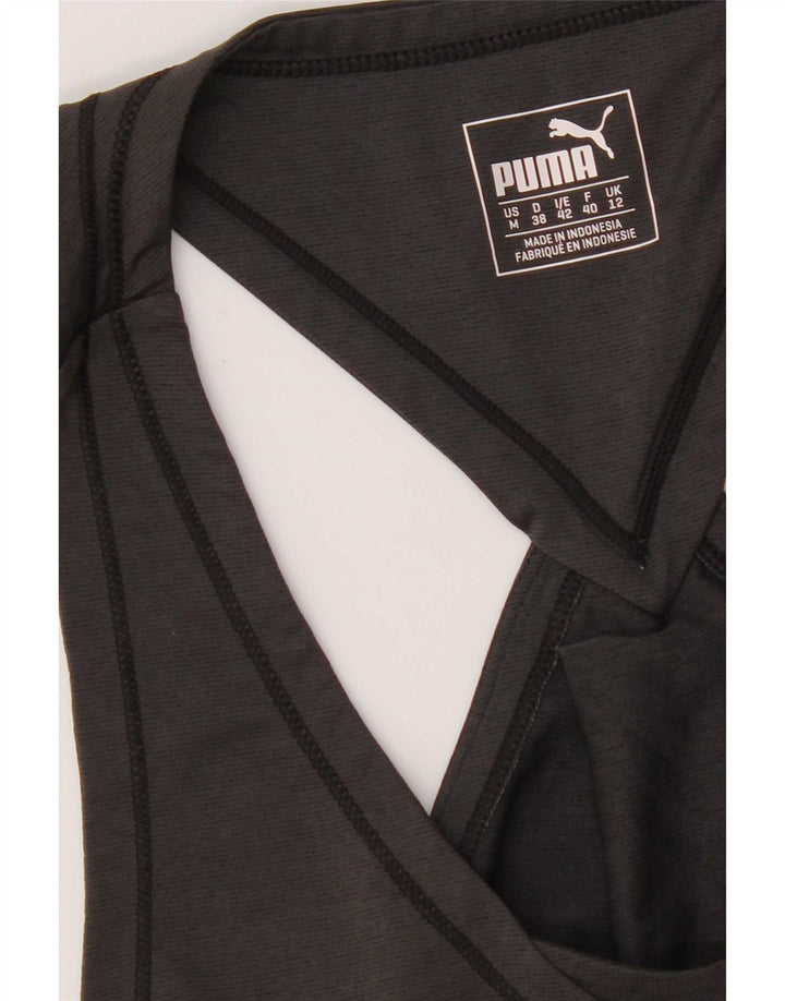 Puma Débardeur Femme UK 12 Gris Moyen Polyester