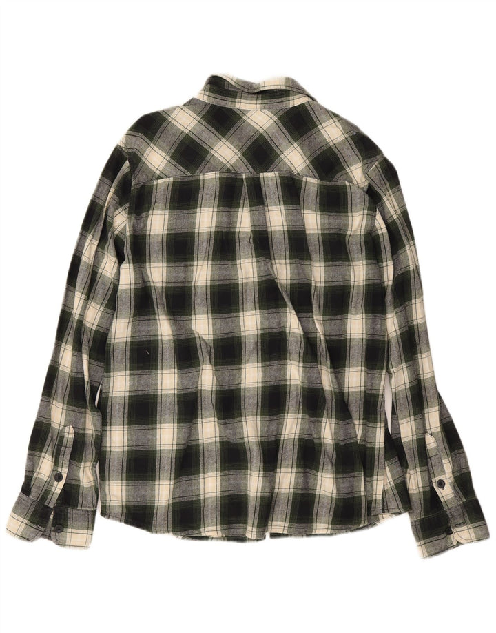 Mountain Warehouse Chemise en flanelle pour homme XL en coton à carreaux vert