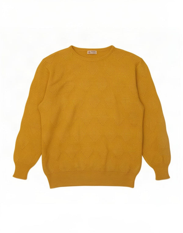 Mamut Moden Pull col bateau pour femme UK 16 Large Jaune Viscose