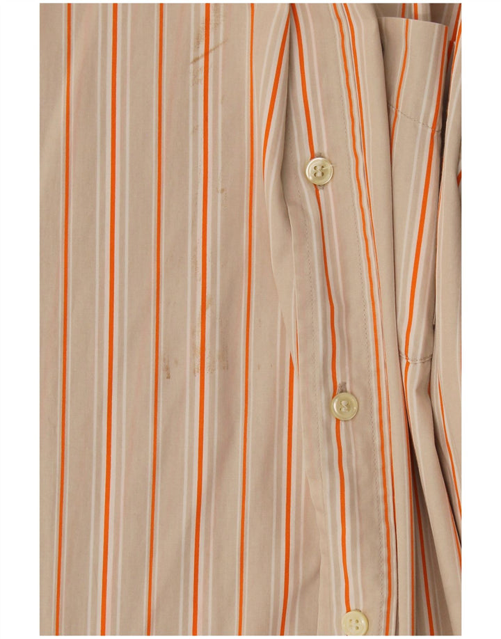 Murphy & Nye Chemise Homme En Coton À Fines Rayures Beige Moyen