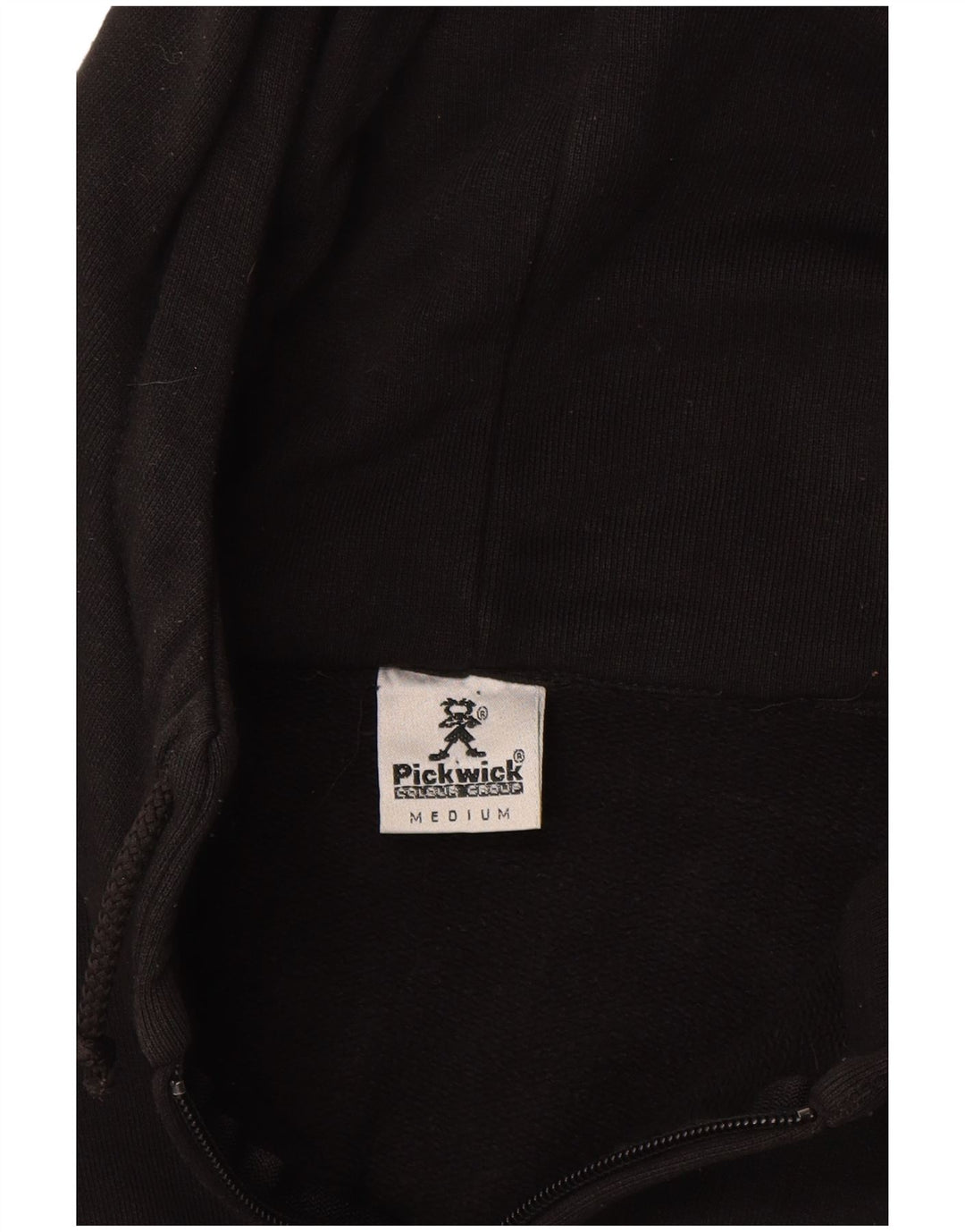 Pickwick Pull à Capuche Zippé Graphique Homme Noir Moyen Coton