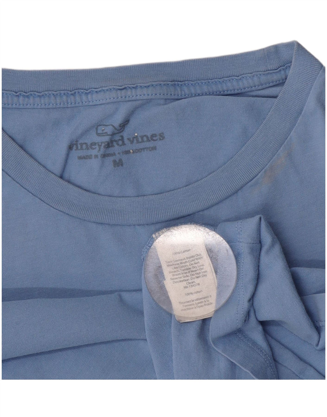 Vineyard Vines T-Shirt Graphique Homme Bleu Moyen Coton