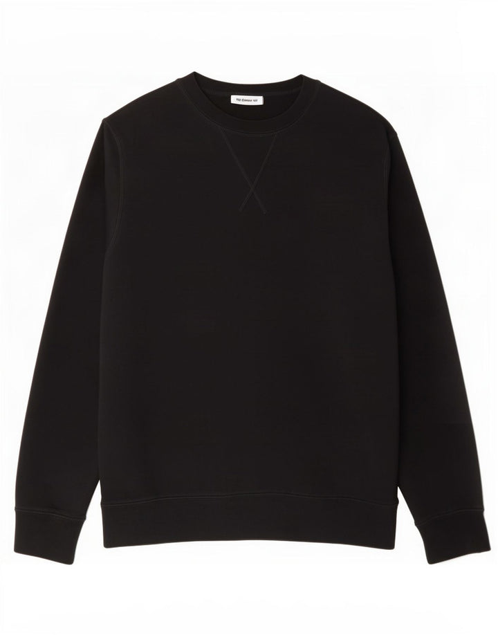 Marks & Spencer Sweat-shirt coupe classique pour homme en coton noir moyen