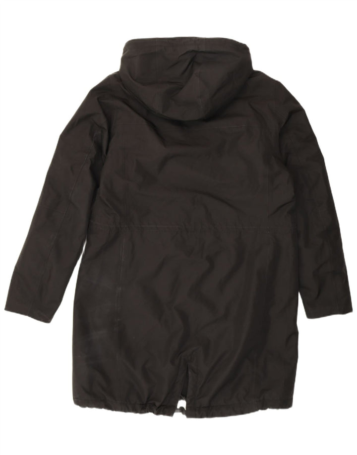 Helly Hansen Parka à capuche pour femme UK 14 Large Noir Nylon