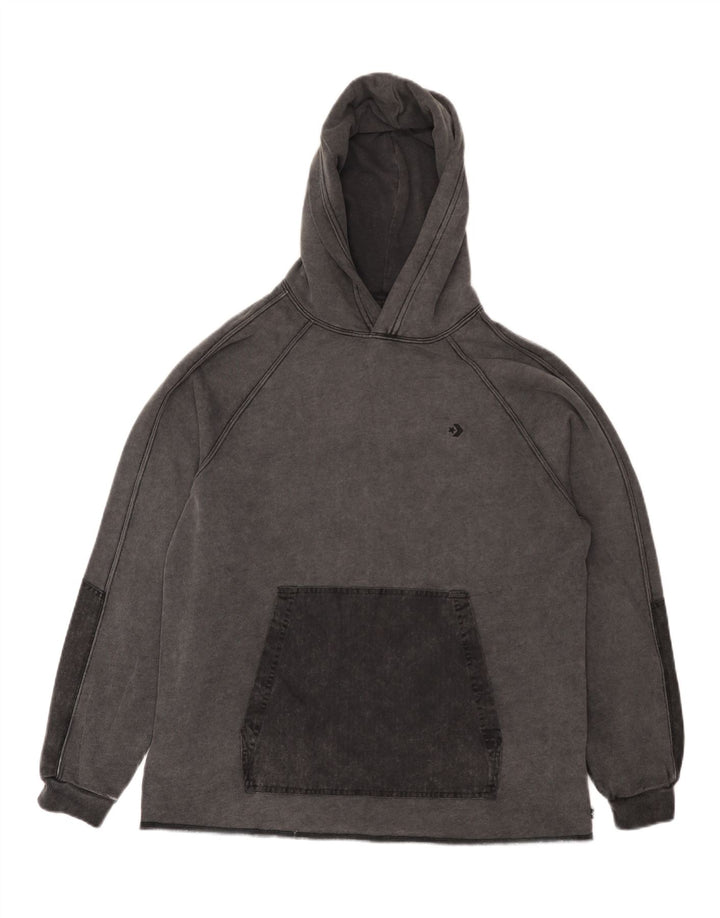 Converse Pull à capuche pour homme Petit Gris Coton