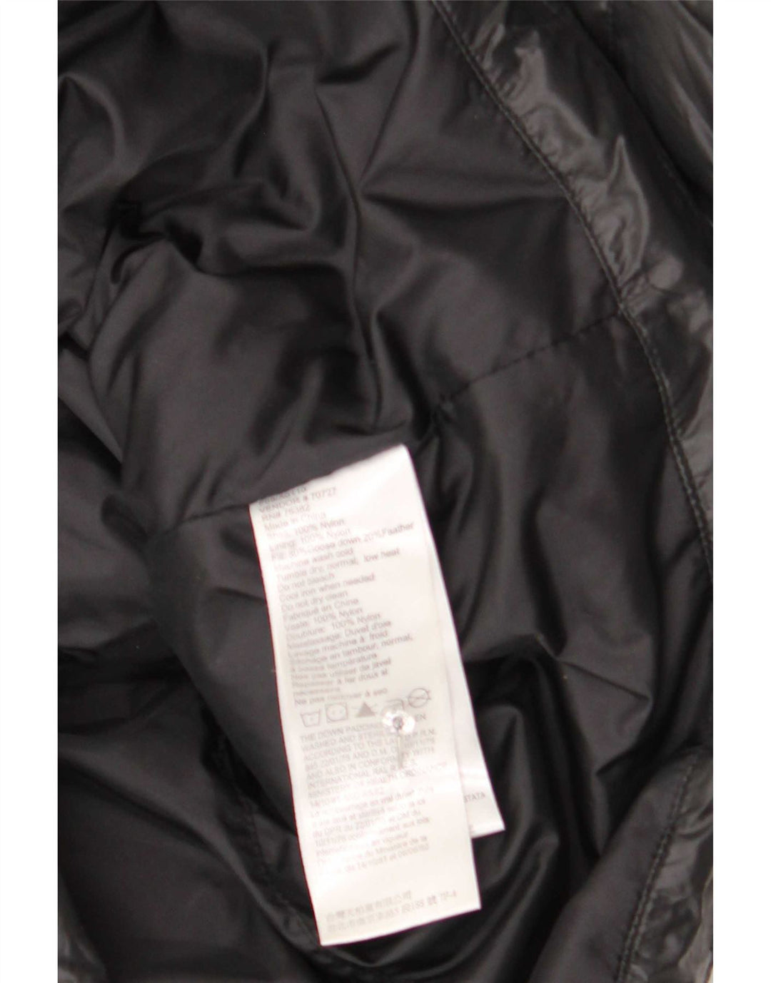 Timberland Veste rembourrée à capuche pour femme UK 14 Medium Black Nylon