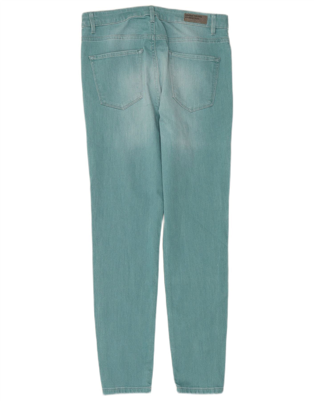 BENETTON Jean Skinny Femme W29 L28 Turquoise Coton