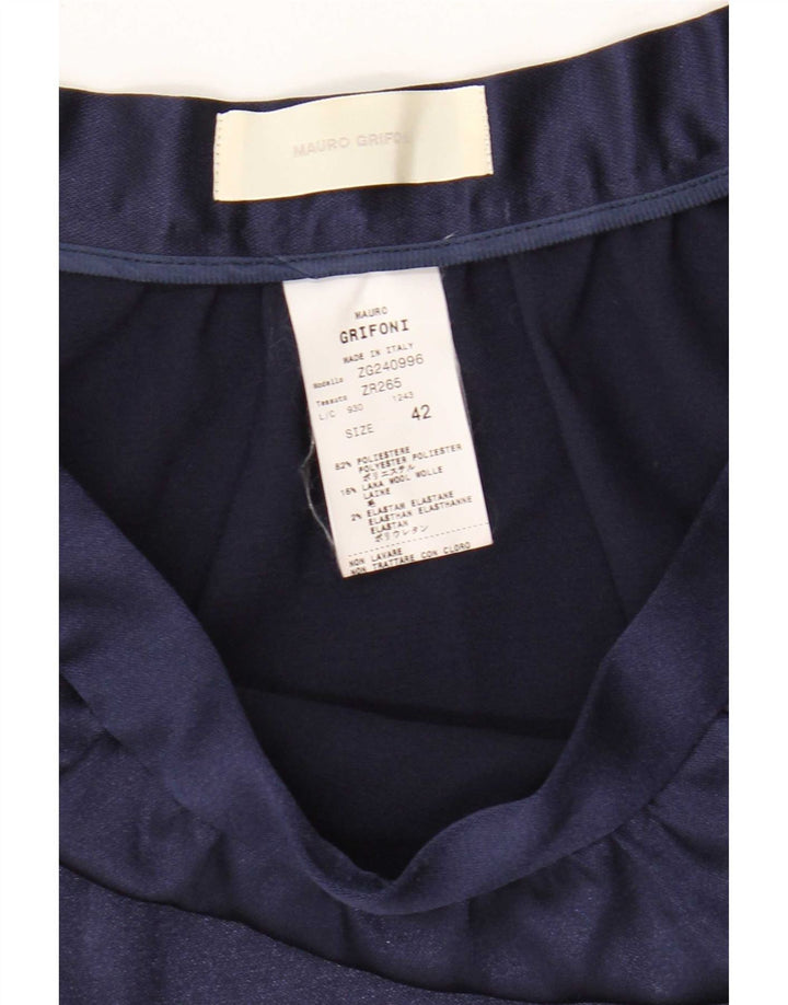 Mauro Grifoni Mini-jupe Femme IT 42 Medium W32 Bleu Marine Polyester
