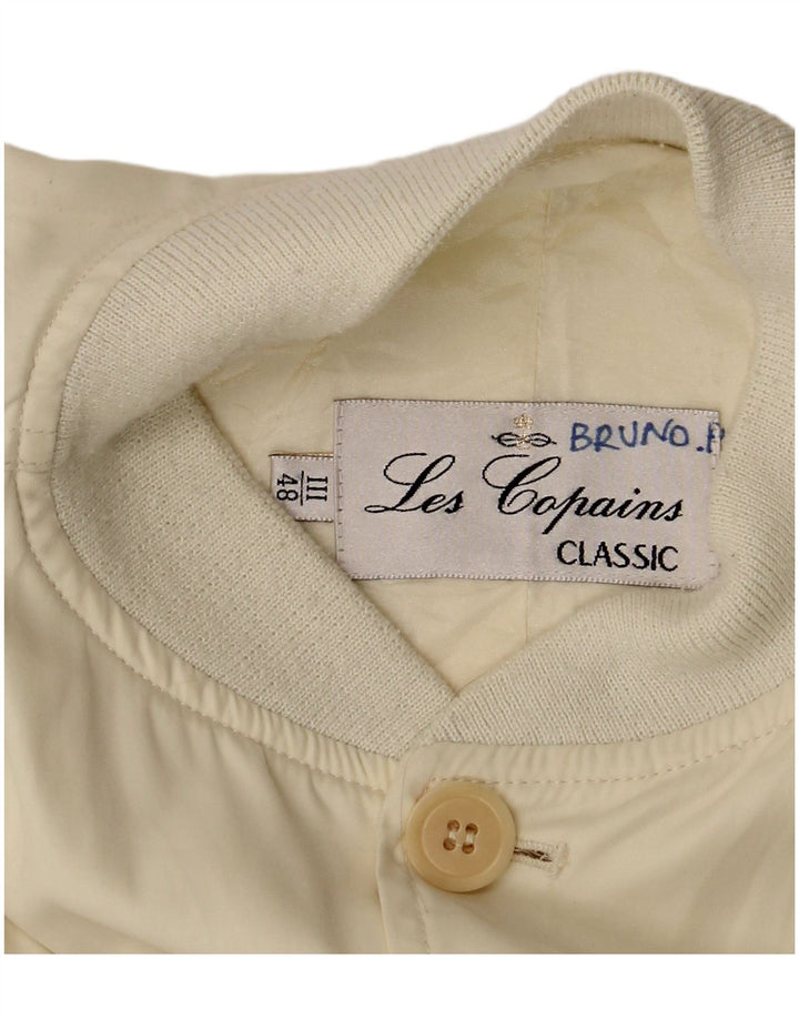 Les Copains Veste Bomber IT 48 Medium Off White Homme