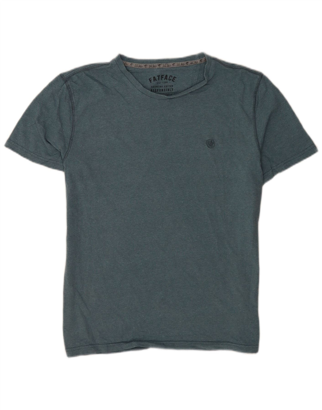 Fat Face T-Shirt Homme Haut Large Vert Coton