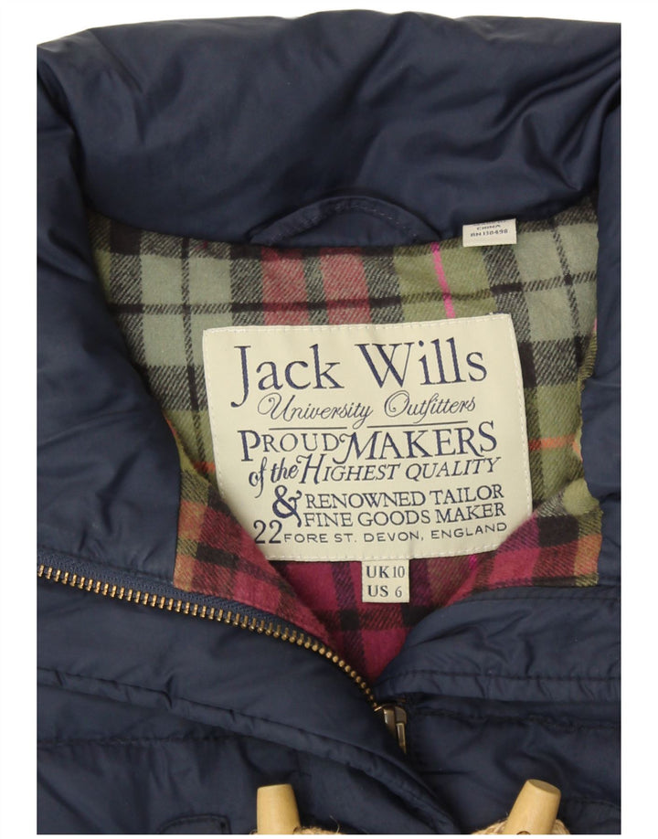 JACK WILLS Gilet rembourré pour femme UK 10 Small Bleu marine