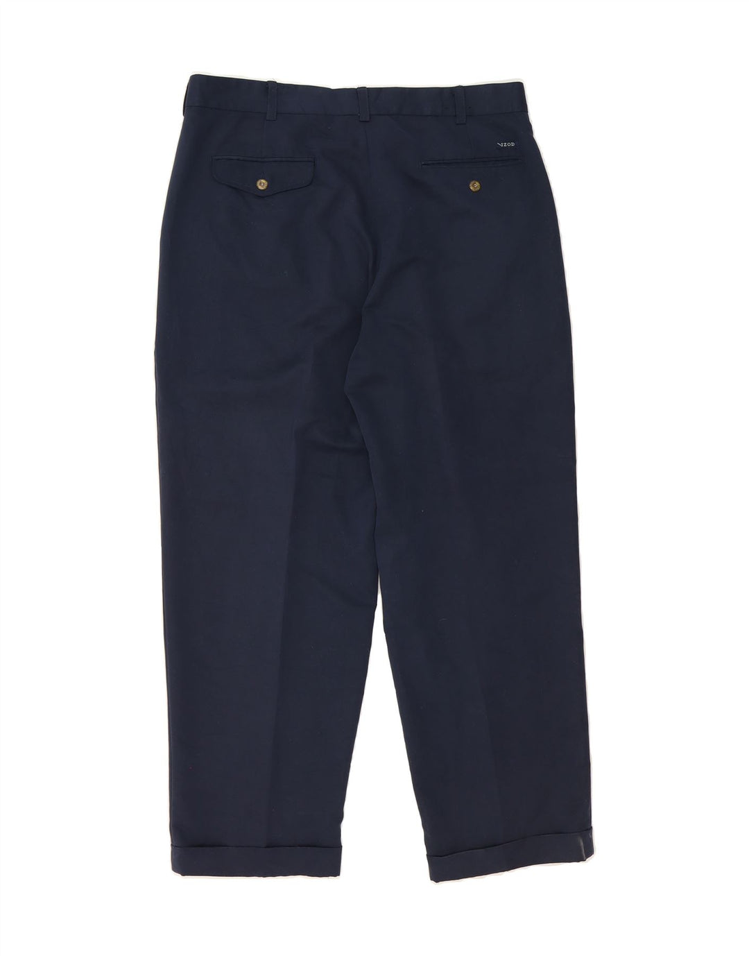 IZOD Mens Pegged Suit Trousers W36 L31 Navy Blue Polyester Vintage Izod and Second-Hand Izod from Messina Hembry 